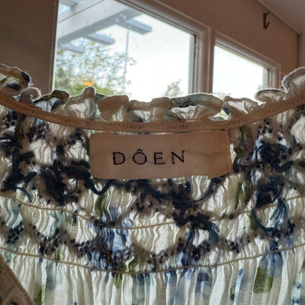 Doen Eclipse Dress in Blue Primrose Floral - Picture 5 of 9
